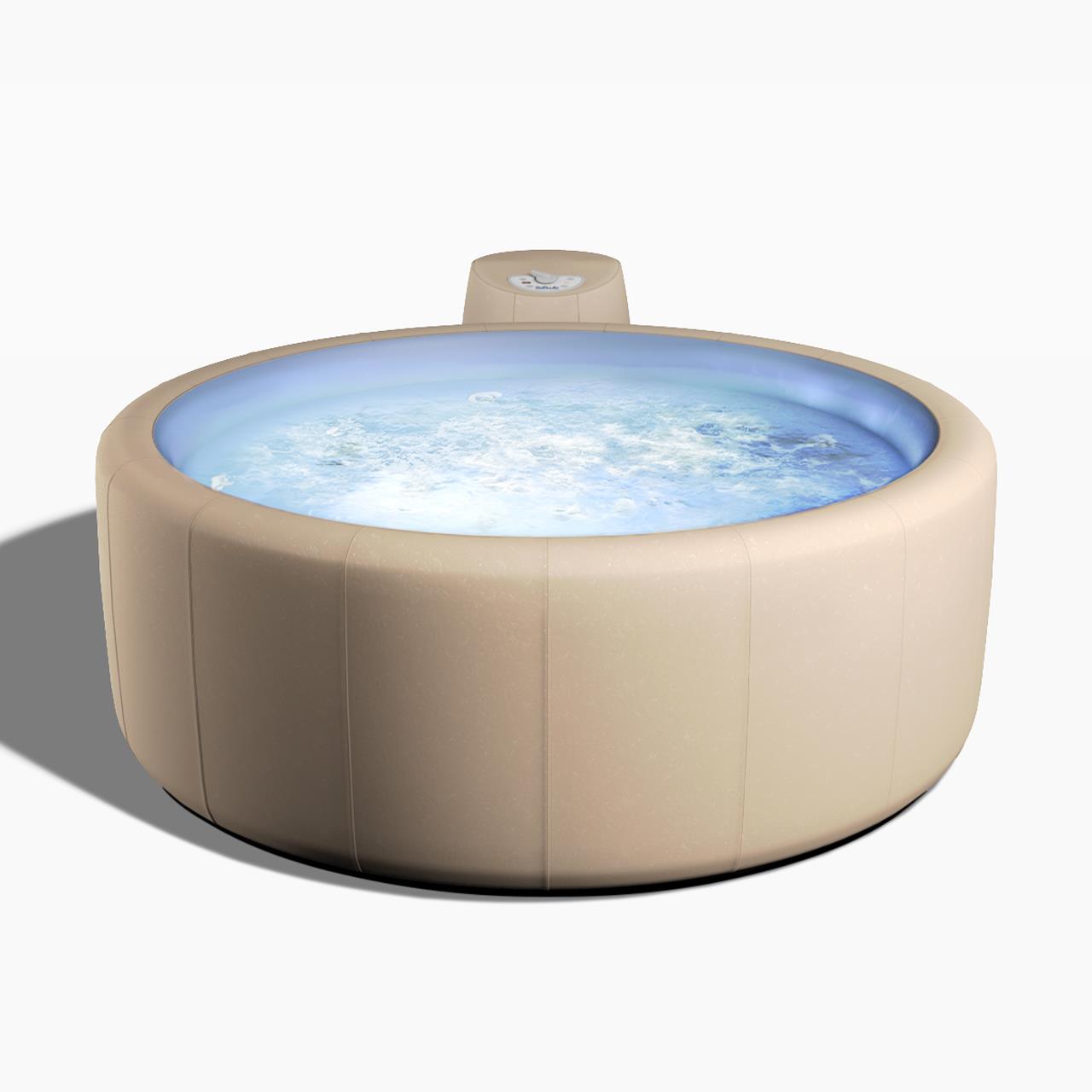 Softub Whirlpool LEGEND für 3-4 Pers.- Ø 180 cm - 830 l - almond blue
