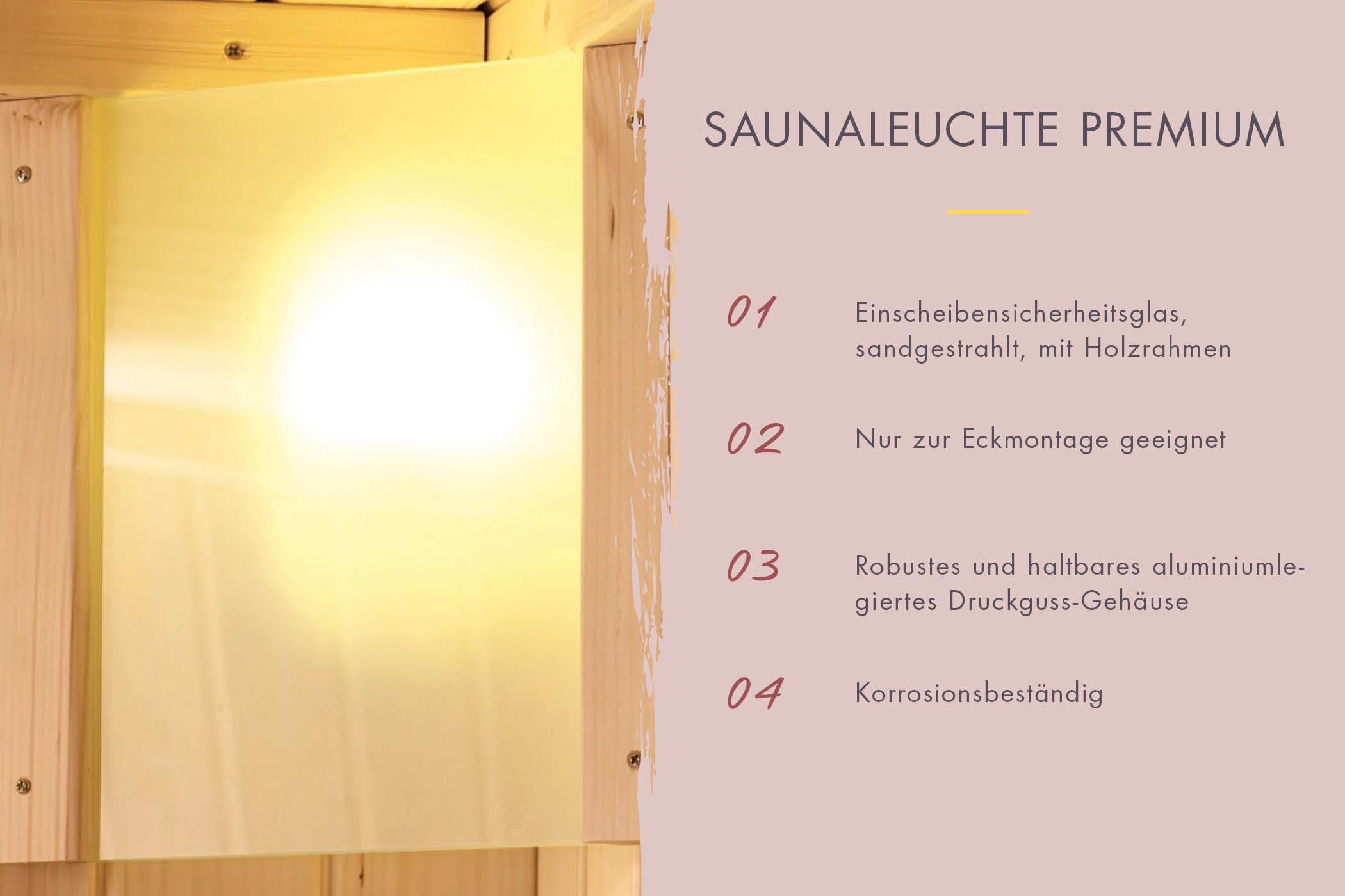 Innensauna Jari mit 9 kW Ofen BIO 9 und Huum Wifi Steuerung natur