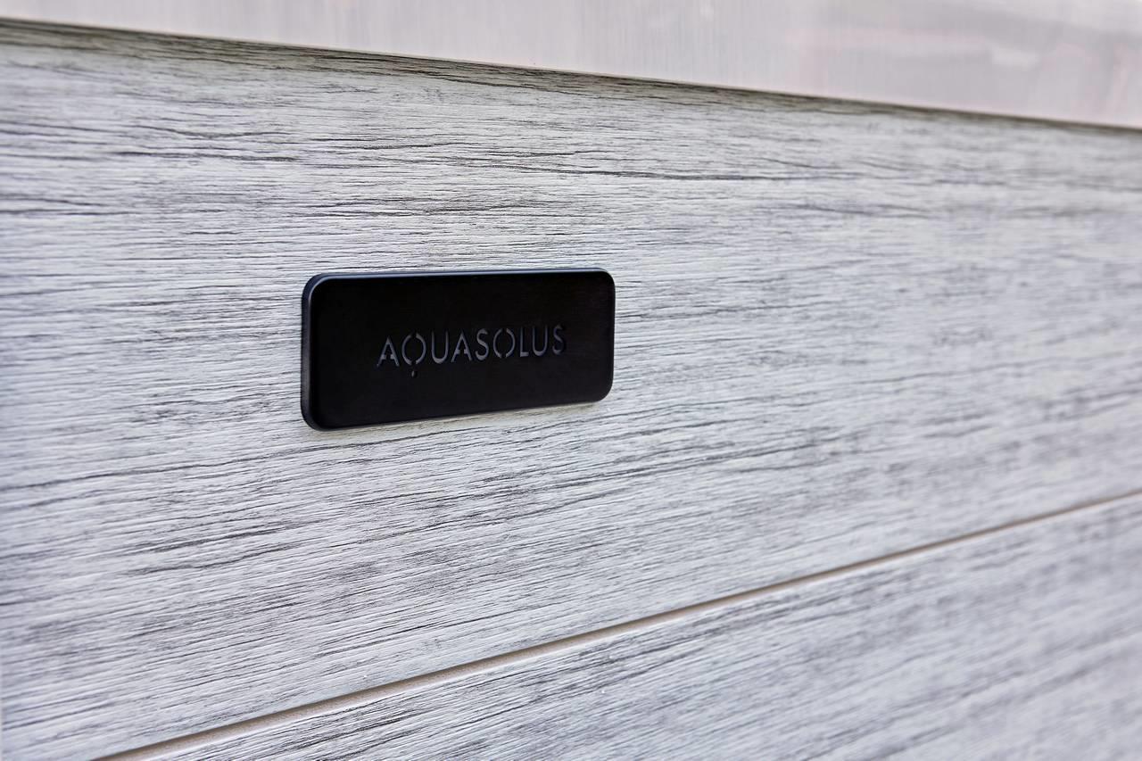 AquaSolus Whirlpool Calma für 6 Pers. - 1200 l - Sterling Silver Natural Grey