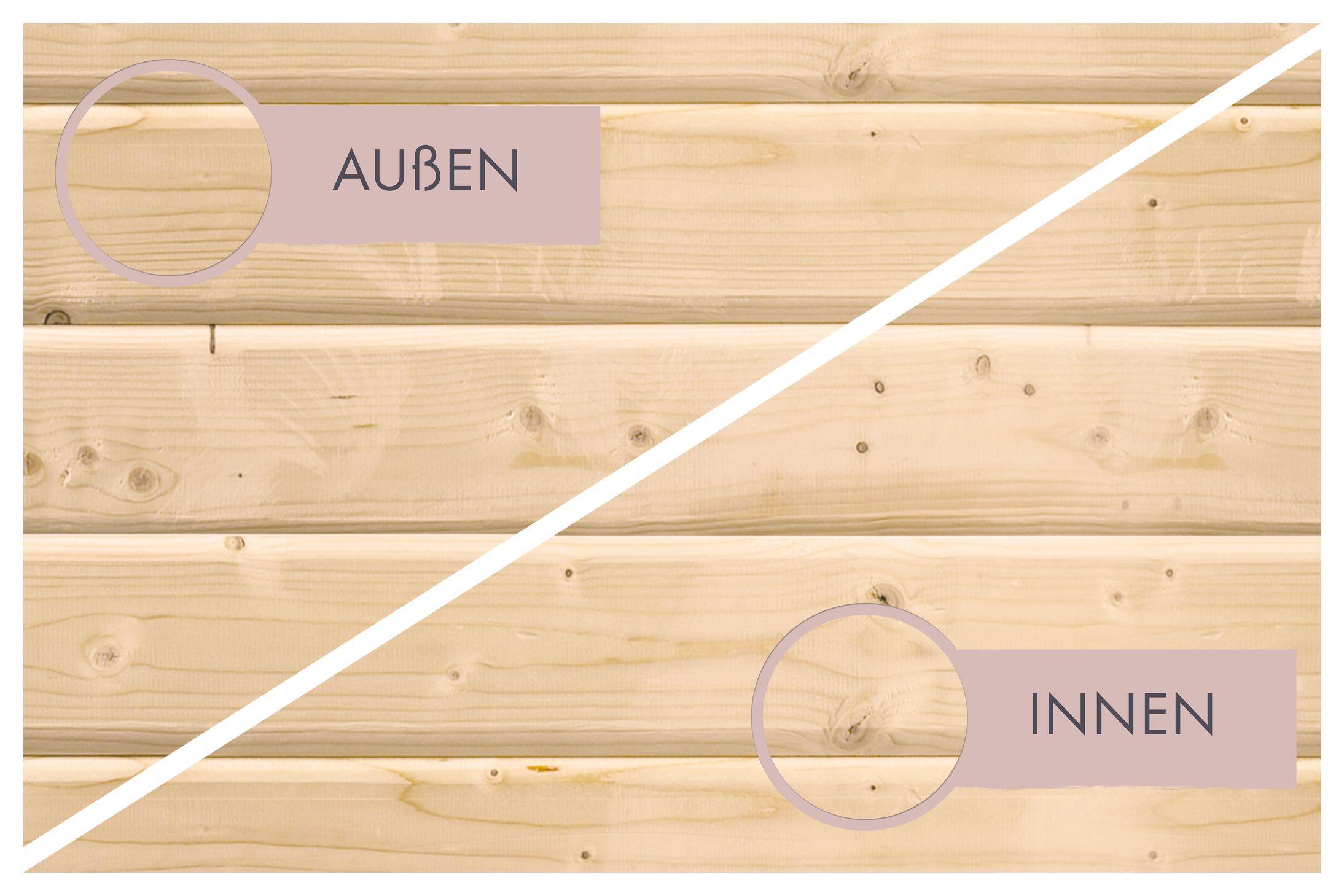 Innensauna Pasi mit 9 kW Ofen BIO 9 und Huum Wifi Steuerung natur