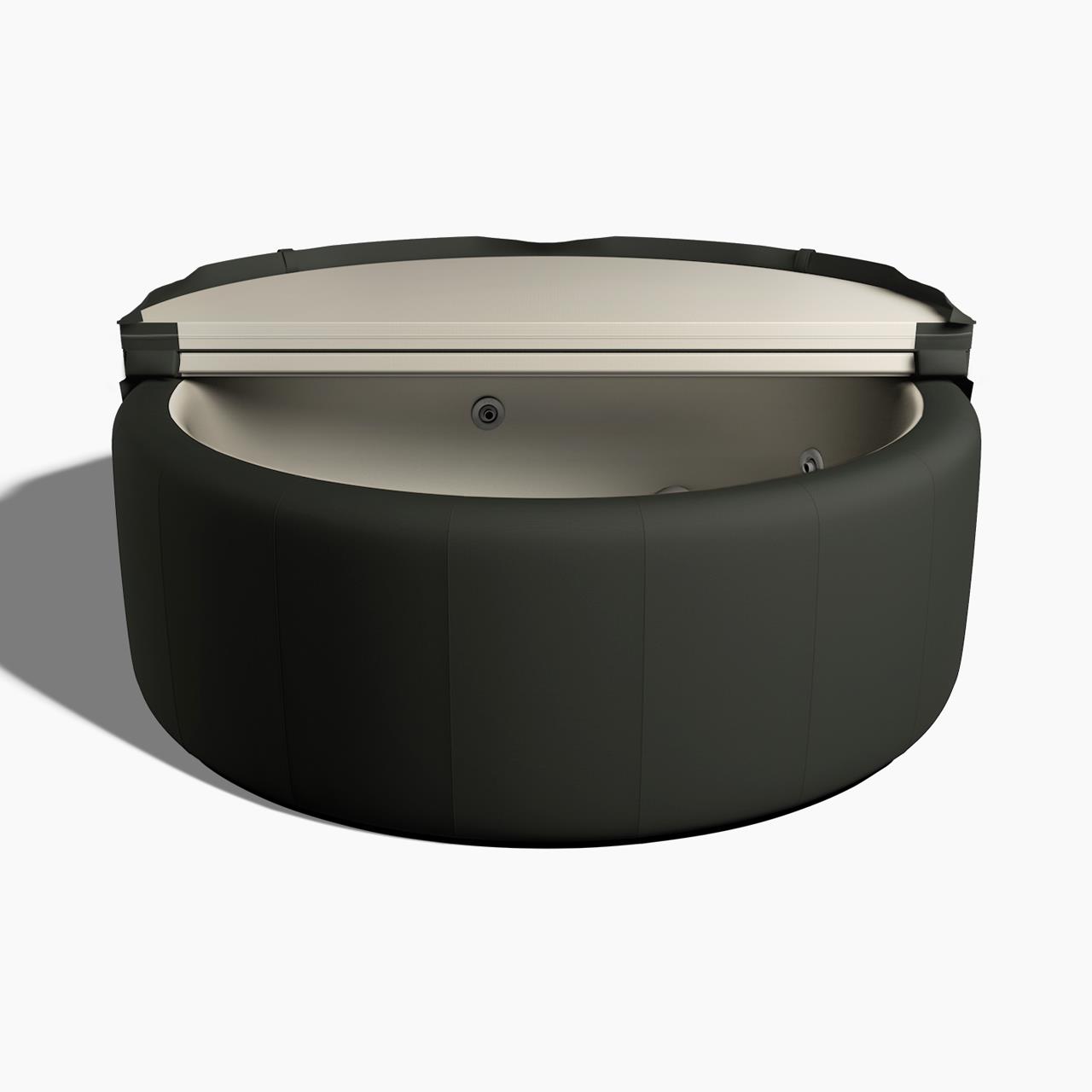 Softub Whirlpool POSEIDON X für 5-6 Pers. - Ø 200 cm - 1130 l - berwick stone tweed pearl