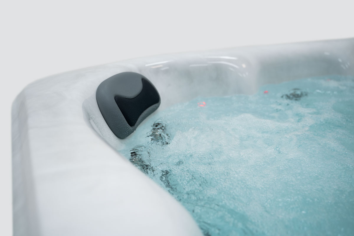 Maxwell Spas Max 4 Whirlpool für 6 Personen Grau/Braun mit 28 Massagedüsen