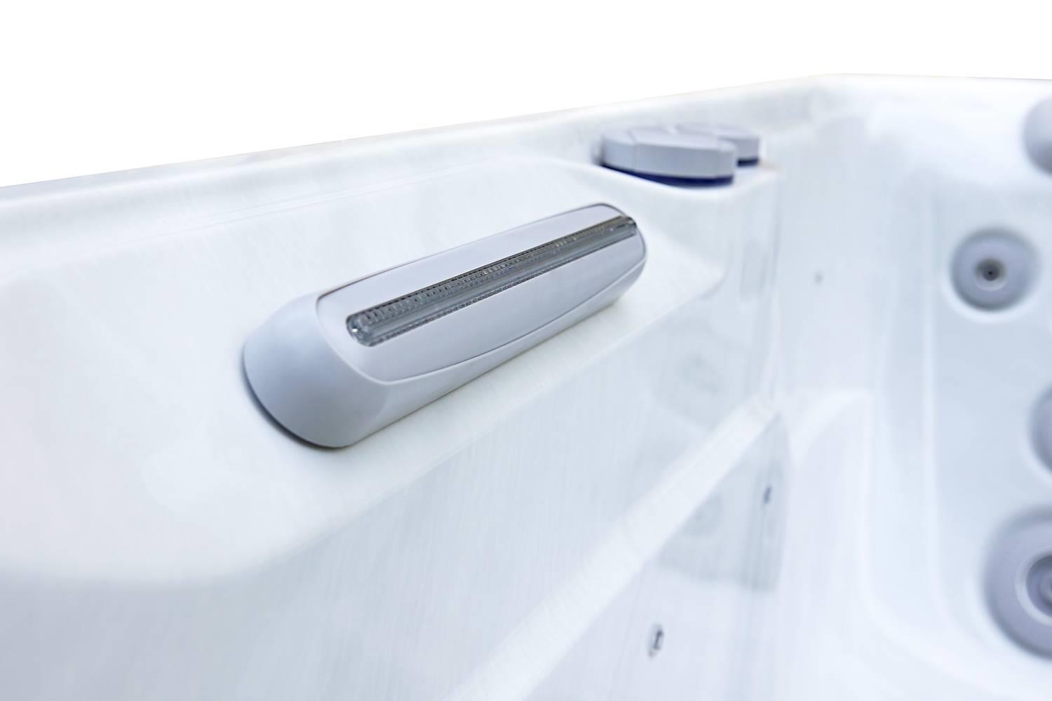 AquaSolus Whirlpool Brook für 4 Pers. - 1000 l - Sterling Silver Natural Grey