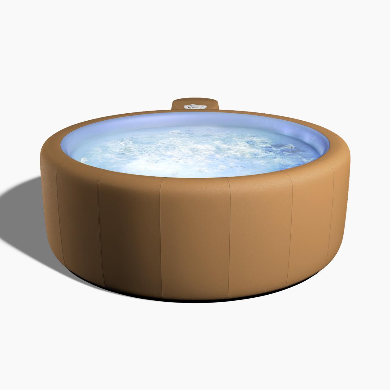 Softub Whirlpool RESORT für 5-6 Pers. - Ø 200 cm - 1130 l - camel blue