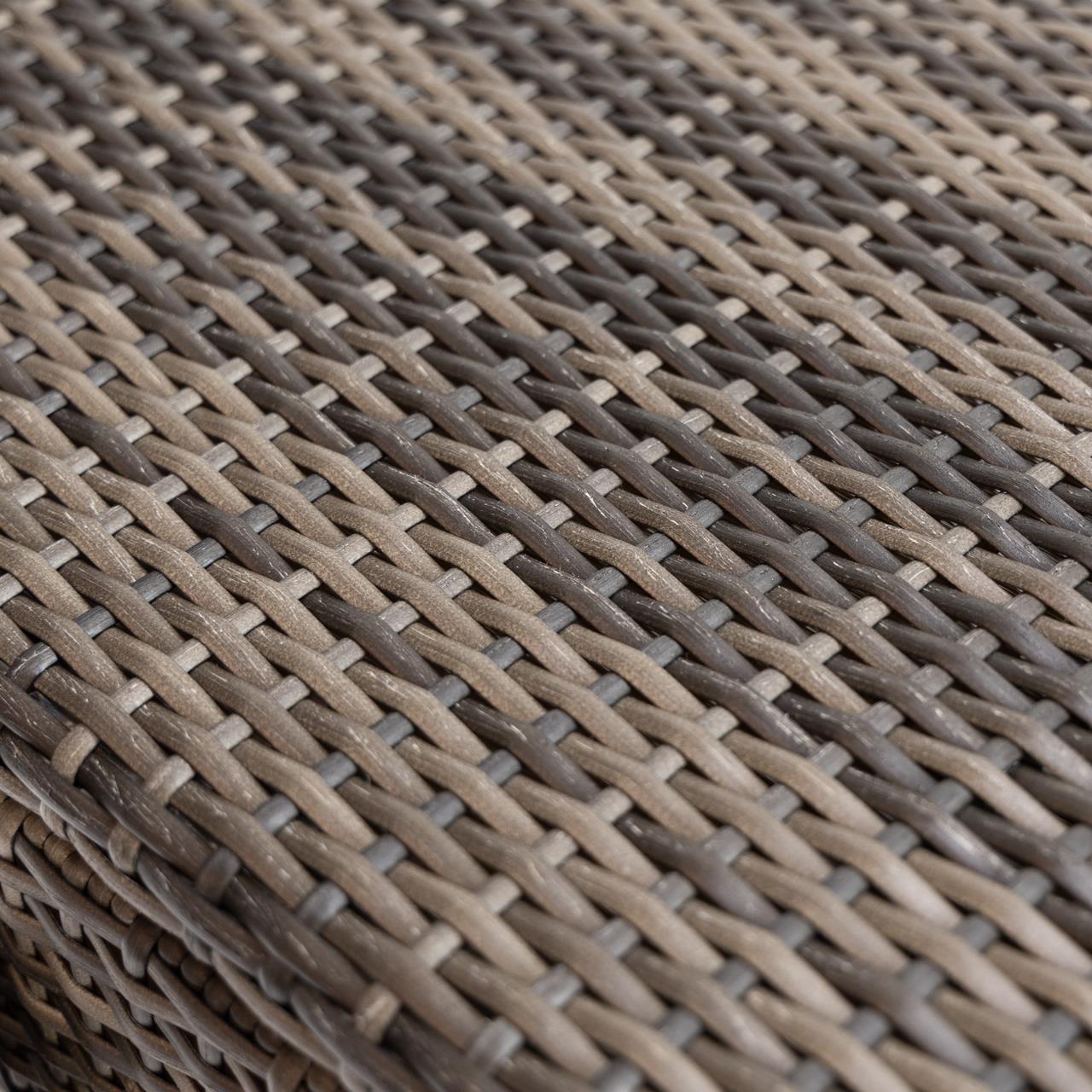 Garten Paravent Marinoir - Polyrattan - 1,8 x 1,8 m - stone