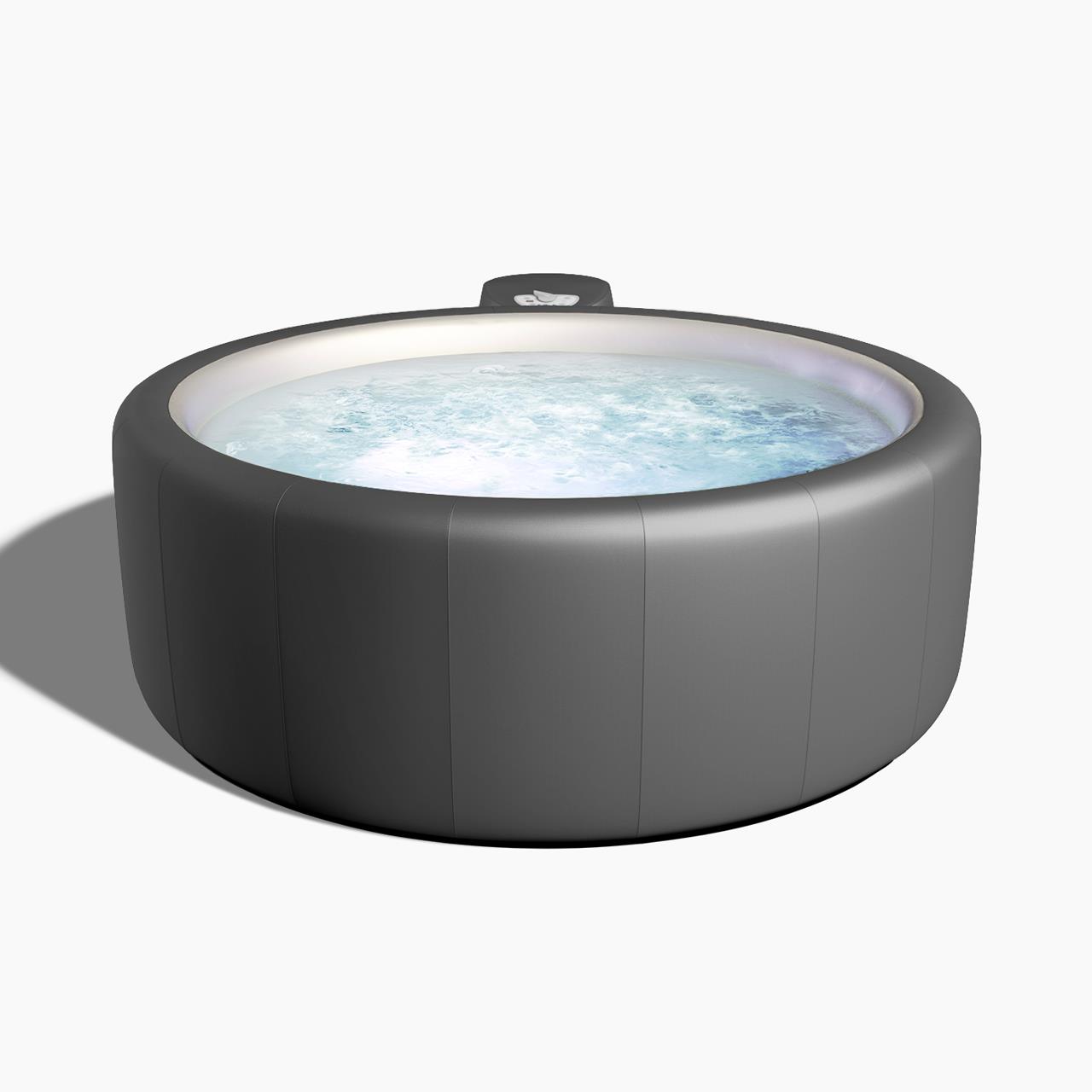 Softub Whirlpool RESORT für 5-6 Pers. - Ø 200 cm - 1130 l - graphite pearl