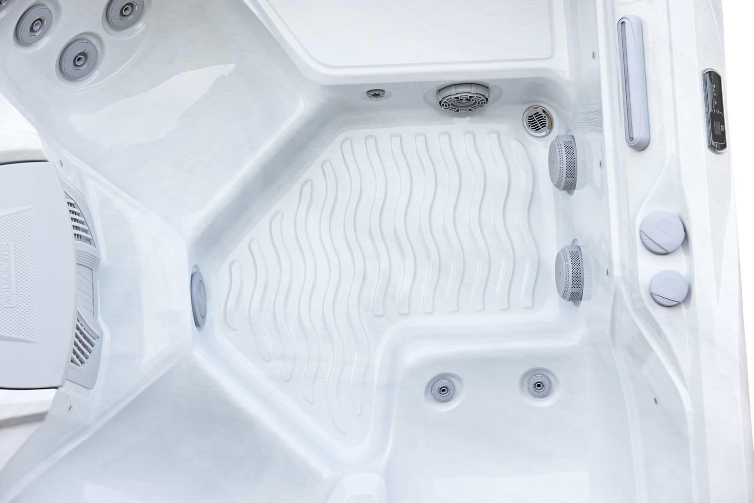 AquaSolus Whirlpool Brook für 4 Pers. - 1000 l - Sterling Silver Natural Grey