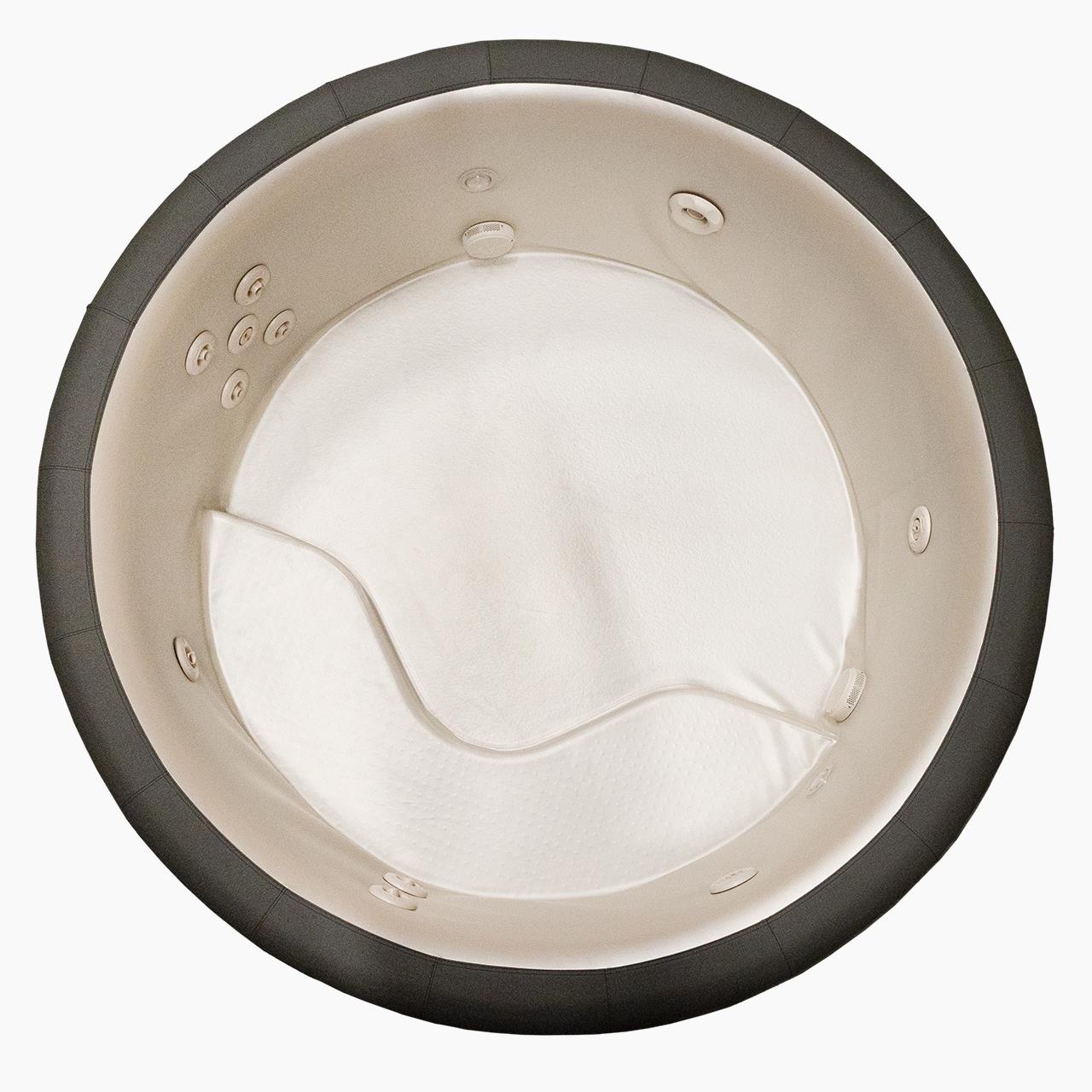 Softub Whirlpool POSEIDON X für 5-6 Pers. - Ø 200 cm - 1130 l - berwick stone tweed pearl